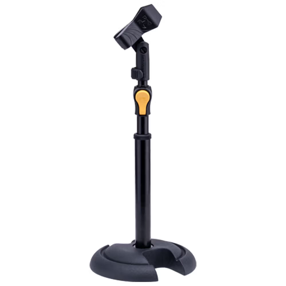 Hercules MS100B Plus Tabletop Microphone Stand Round Base