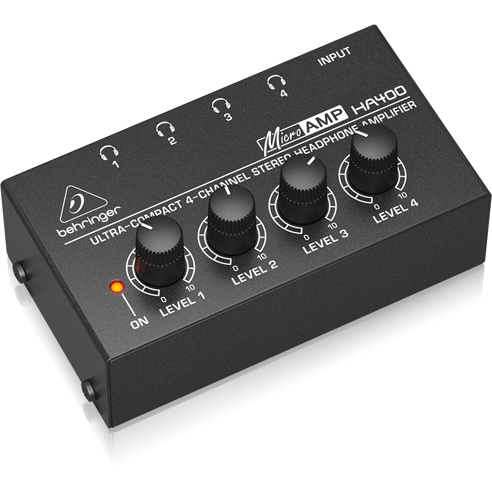 Behringer HA400 Microamp 4-Channel Stereo Headphone Amplifier