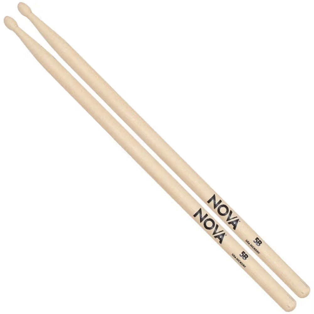 Vic Firth Nova 5B Drum Sticks (Wood Tip)