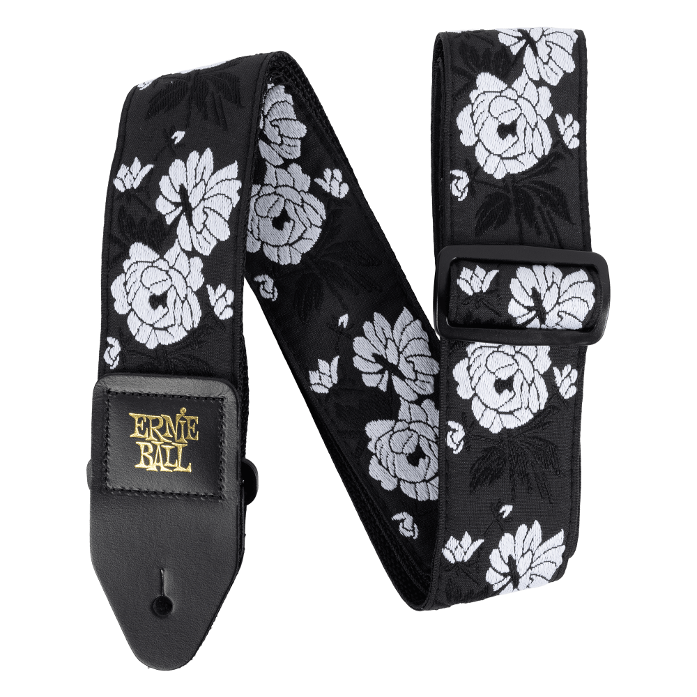 Ernie Ball Jacquard Guitar Strap (Vanilla Rose)