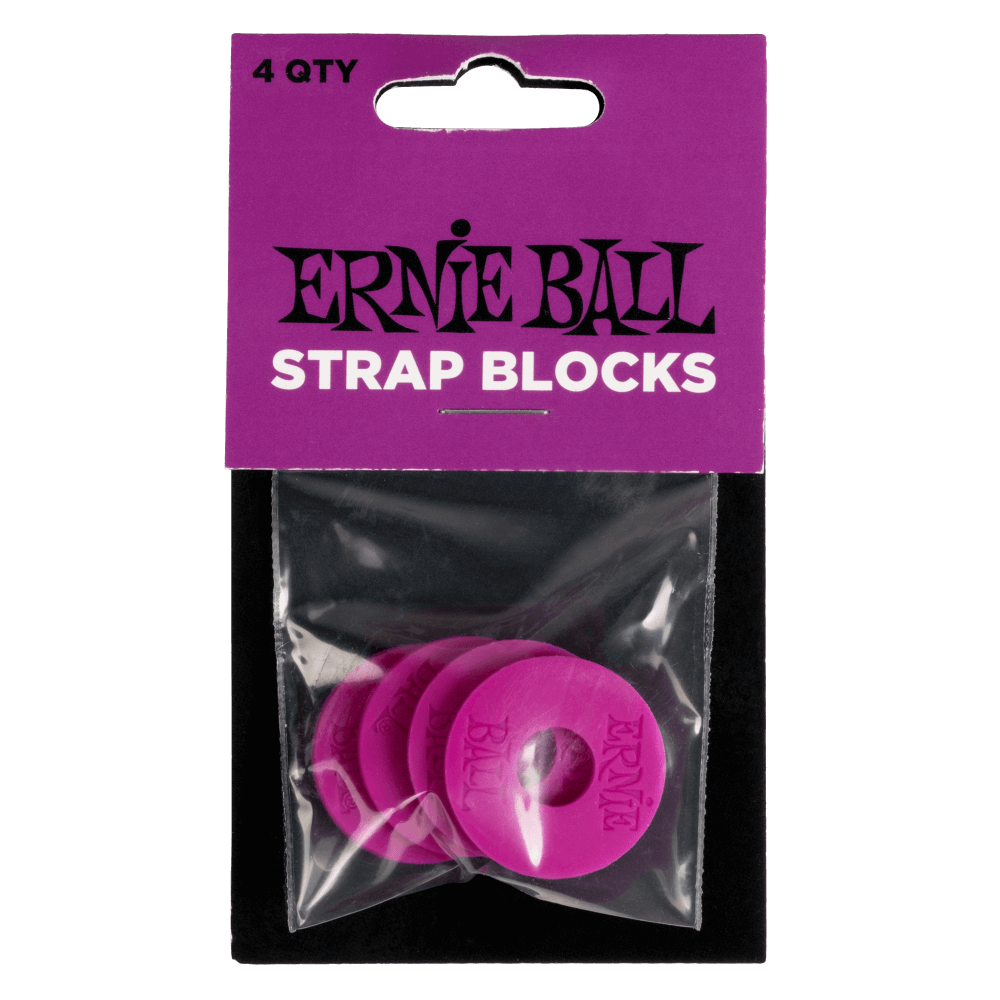 Ernie Ball 4-Pack Strap Blocks (Purple)