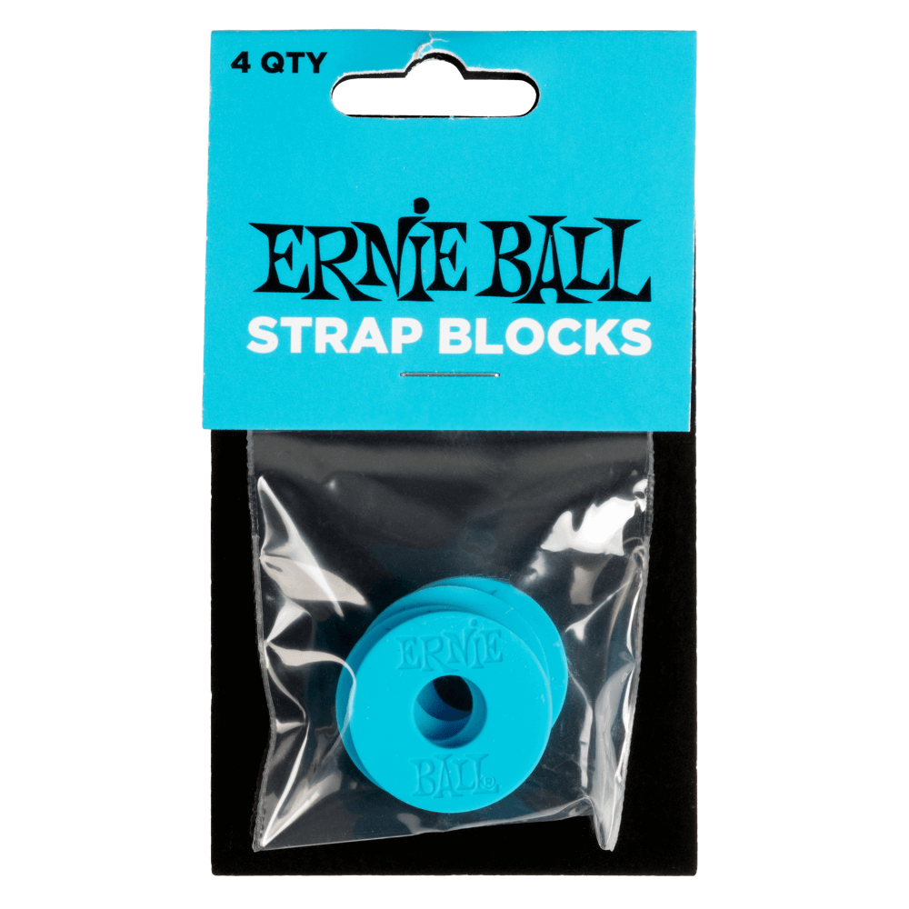 Ernie Ball 4-Pack Strap Blocks (Blue)