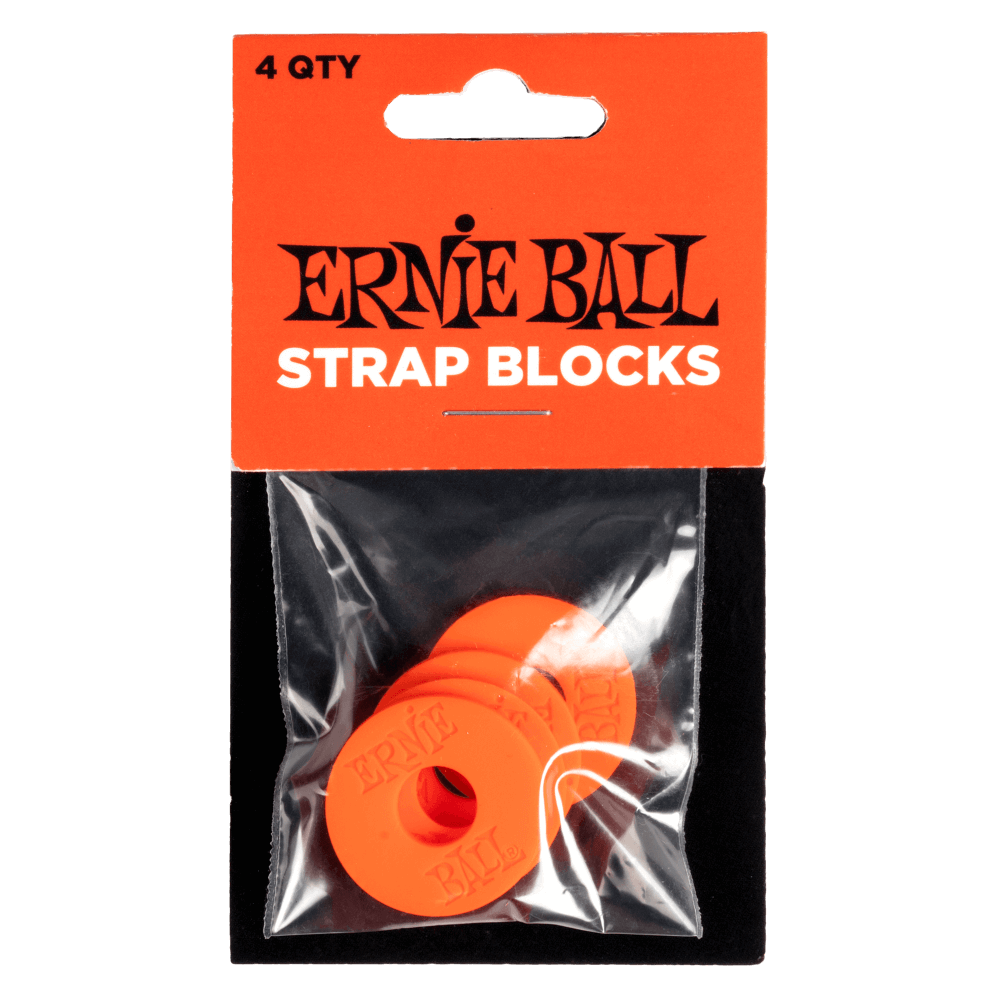 Ernie Ball 4-Pack Strap Blocks (Red)