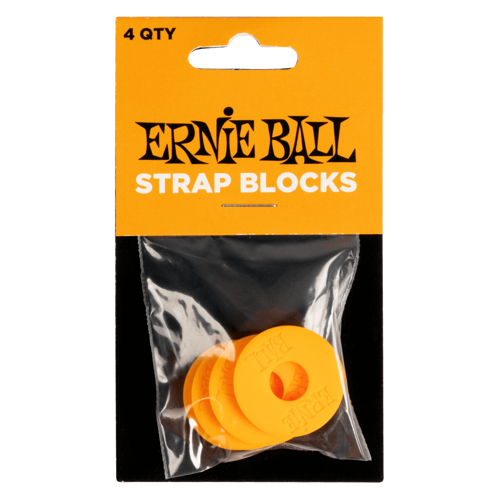 Ernie Ball 4-Pack Strap Blocks (Orange)