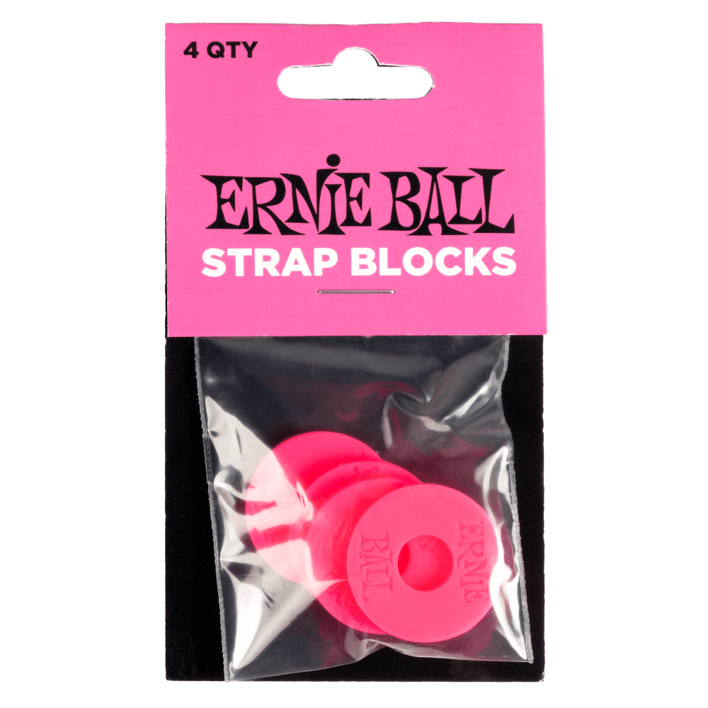 Ernie Ball 4-Pack Strap Blocks (Pink)