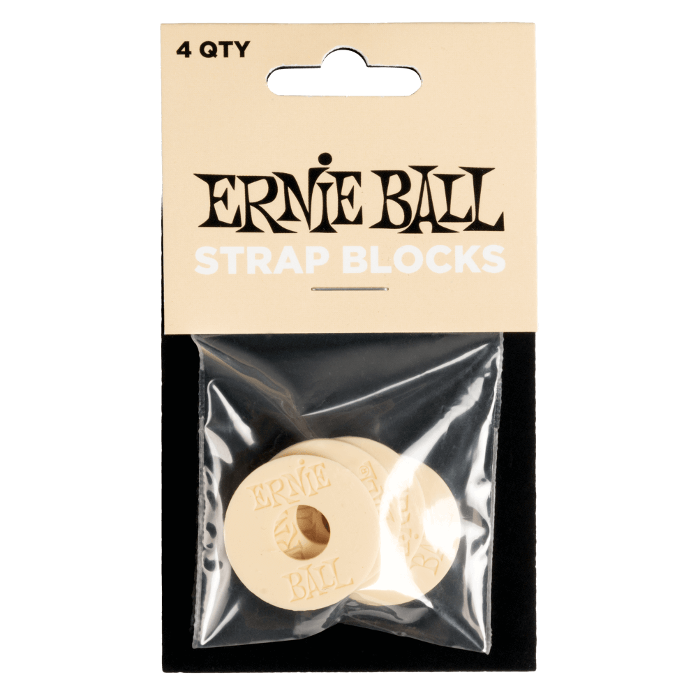 Ernie Ball 4-Pack Strap Blocks (Cream)