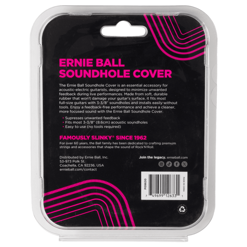 Ernie Ball Classical Guitar Soundhole Cover (8.6cm)