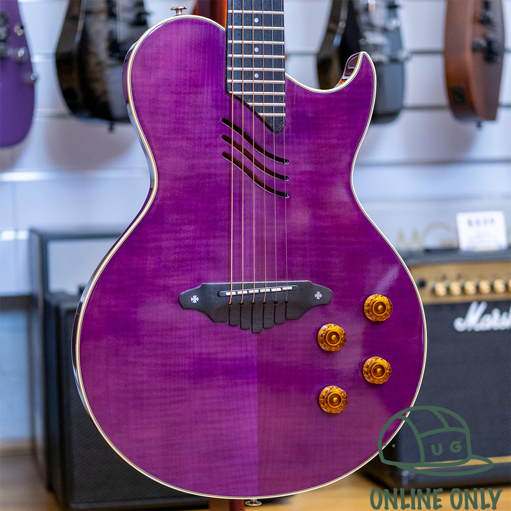 Aria Pro II PE-04 Acoustic Electric Guitar (Purple) (Pre-Owned, 1993 MIJ)