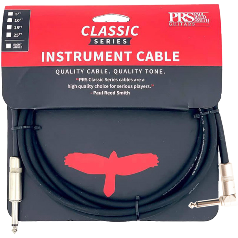 PRS Classic Series 10ft Instrument Cable (Straight to Right Angle)