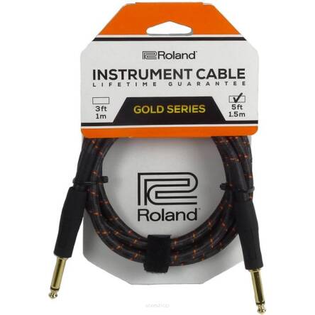 Roland Gold Series 5ft Instrument Cable (Straight to Straight)