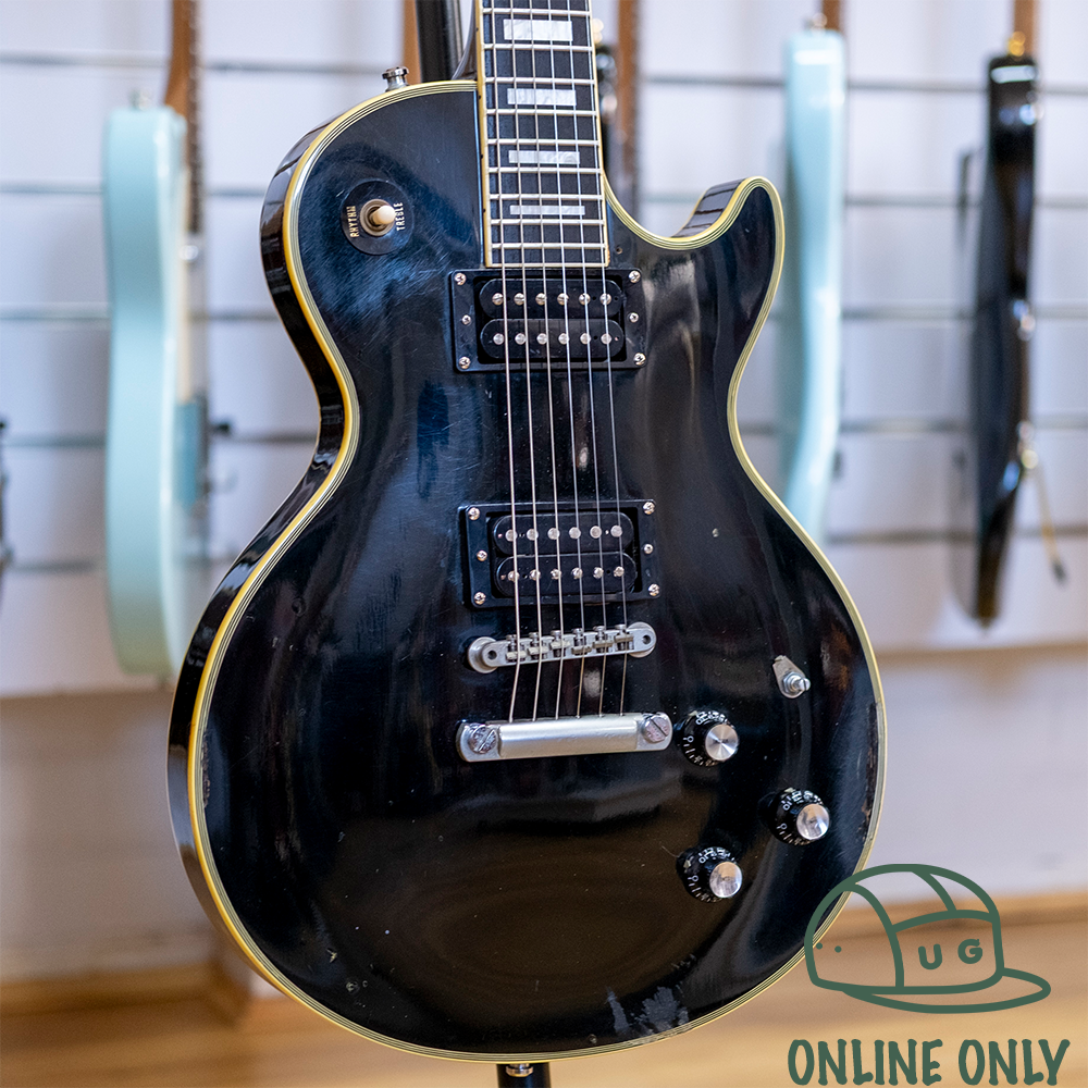 Burny RLC-60 'Les Paul' Custom Electric Guitar (Black) (Pre-Owned, 1980's MIJ)