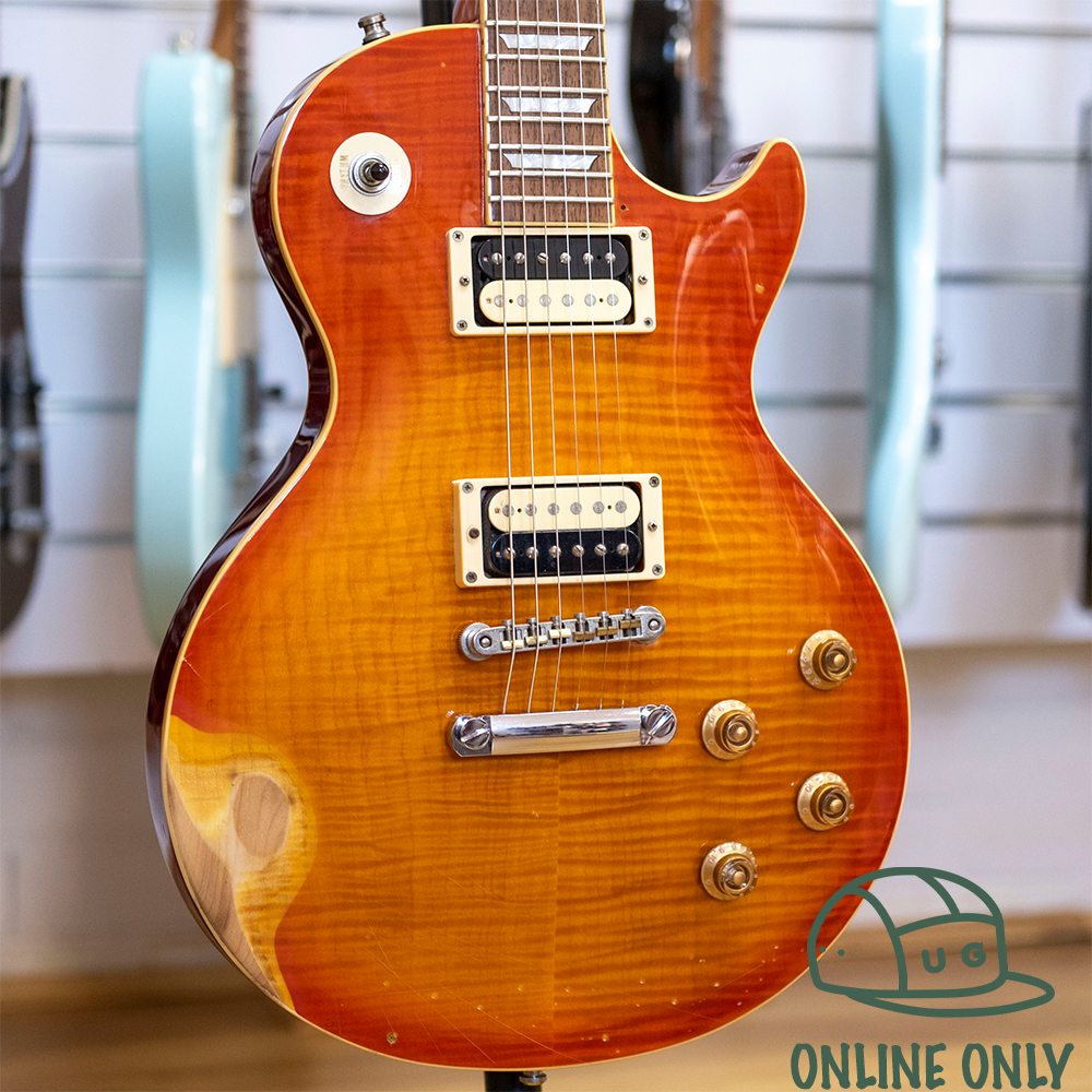 Burny RLG-60 Super Grade Electric Guitar (Cherry Sunburst) (Pre-Owned, 2008 MIC)
