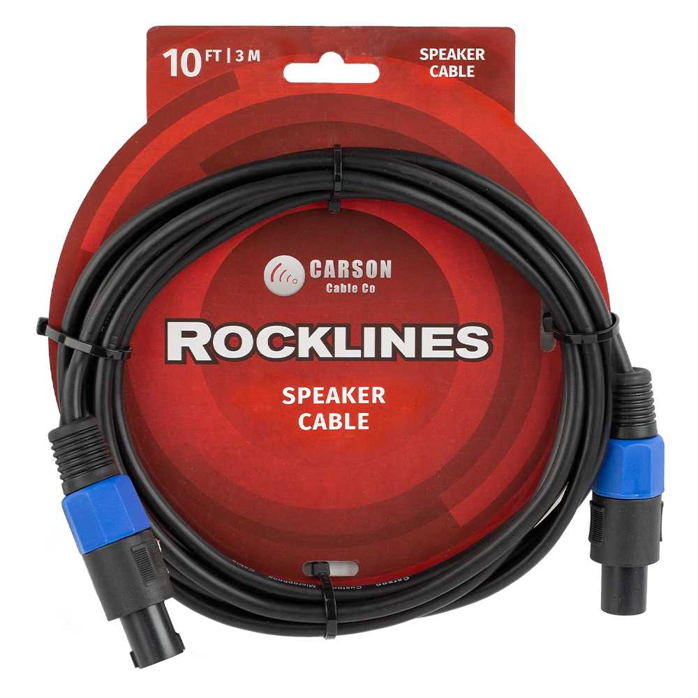 Carson Rocklines 10ft Speaker Cable (Speakon to Speakon)