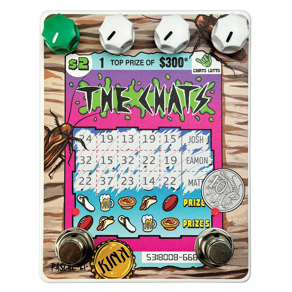 Kink Guitar Pedals x The Chats Scratchie Fuzz / Boost Pedal
