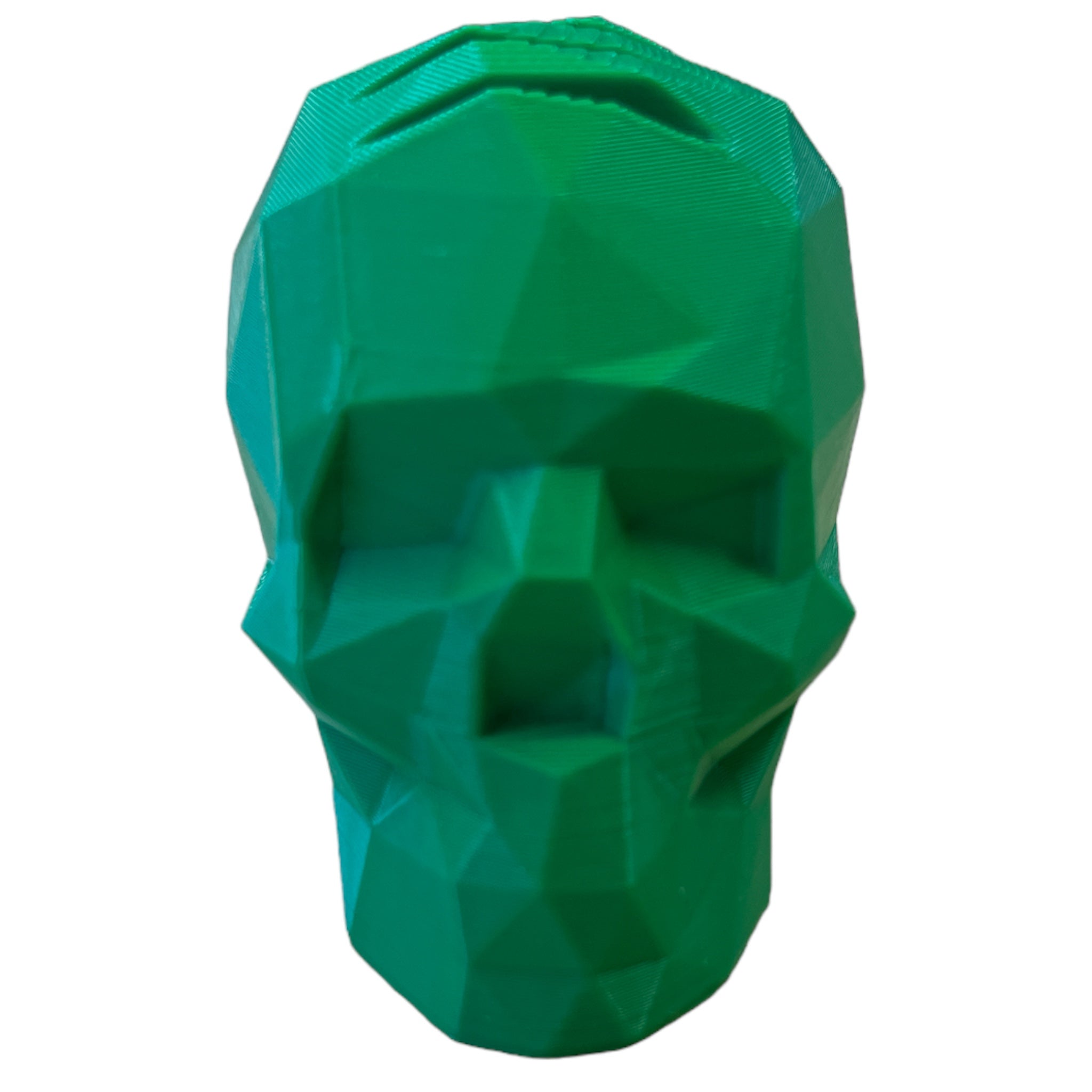 3D Printed Skull Pick Holder (Green)