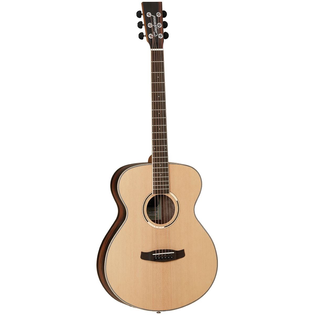 Tanglewood Discovery Exotic Series Folk Acoustic Guitar (Ebony)