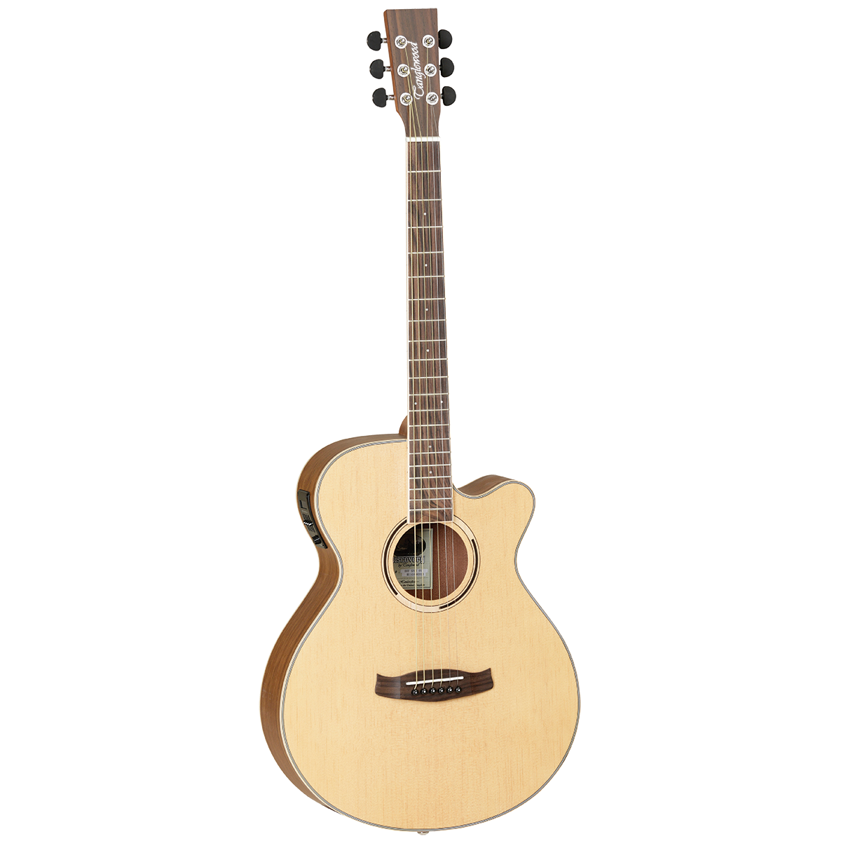Tanglewood Discovery Exotic Superfolk Acoustic Electric Guitar (Spruce/Ovangkol)