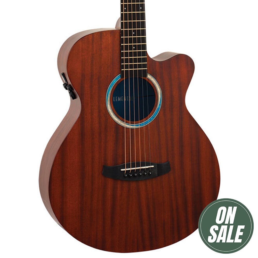 Tanglewood Elemental Superfolk Acoustic Electric Guitar (Solid Mahogany Top)