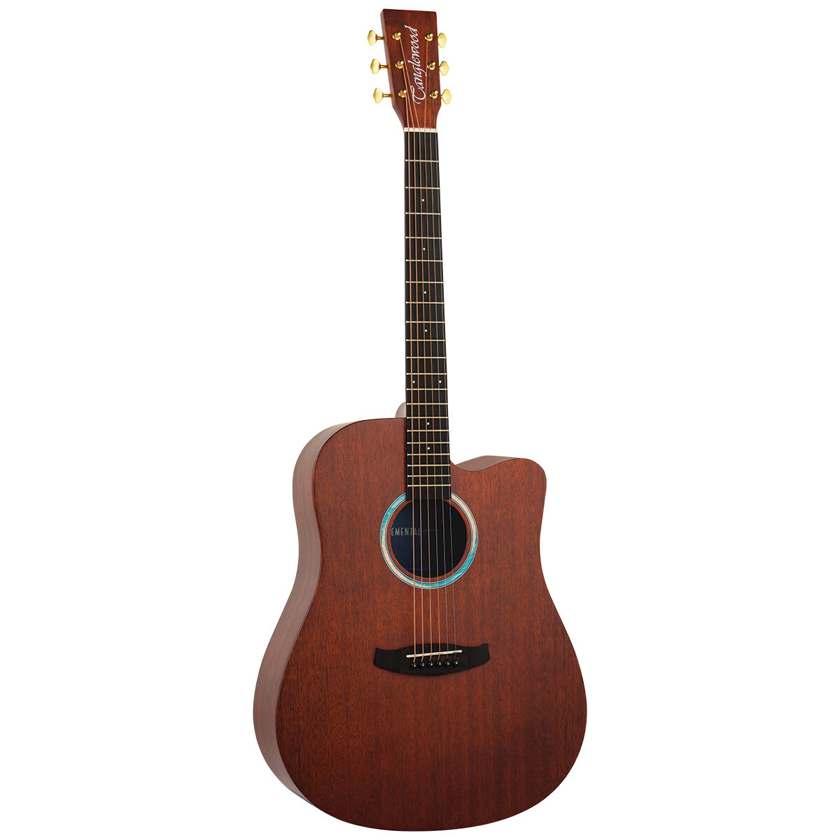 Tanglewood Elemental Dreadnought Acoustic Electric Guitar (Solid Mahogany Top)