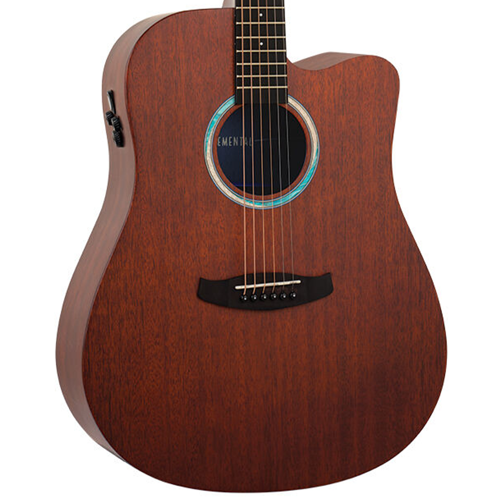 Tanglewood Elemental Dreadnought Acoustic Electric Guitar (Solid Mahogany Top)