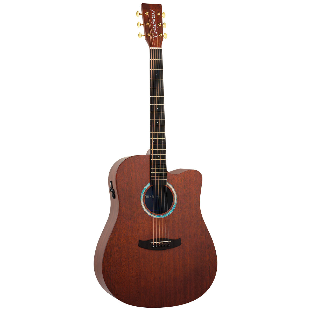 Tanglewood Elemental Dreadnought Acoustic Electric Guitar (Solid Mahogany Top)