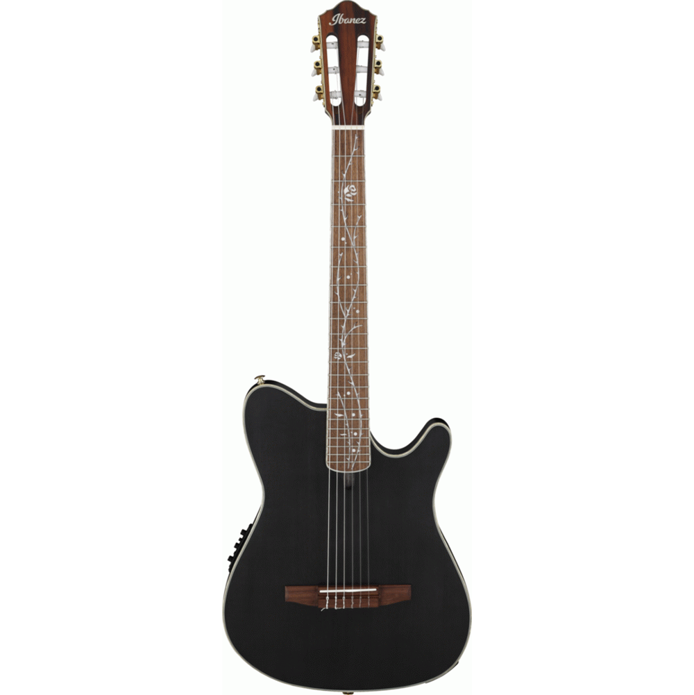 Ibanez TOD10N Tim Henson Signature Acoustic Electric Guitar (Trans Black Flat)