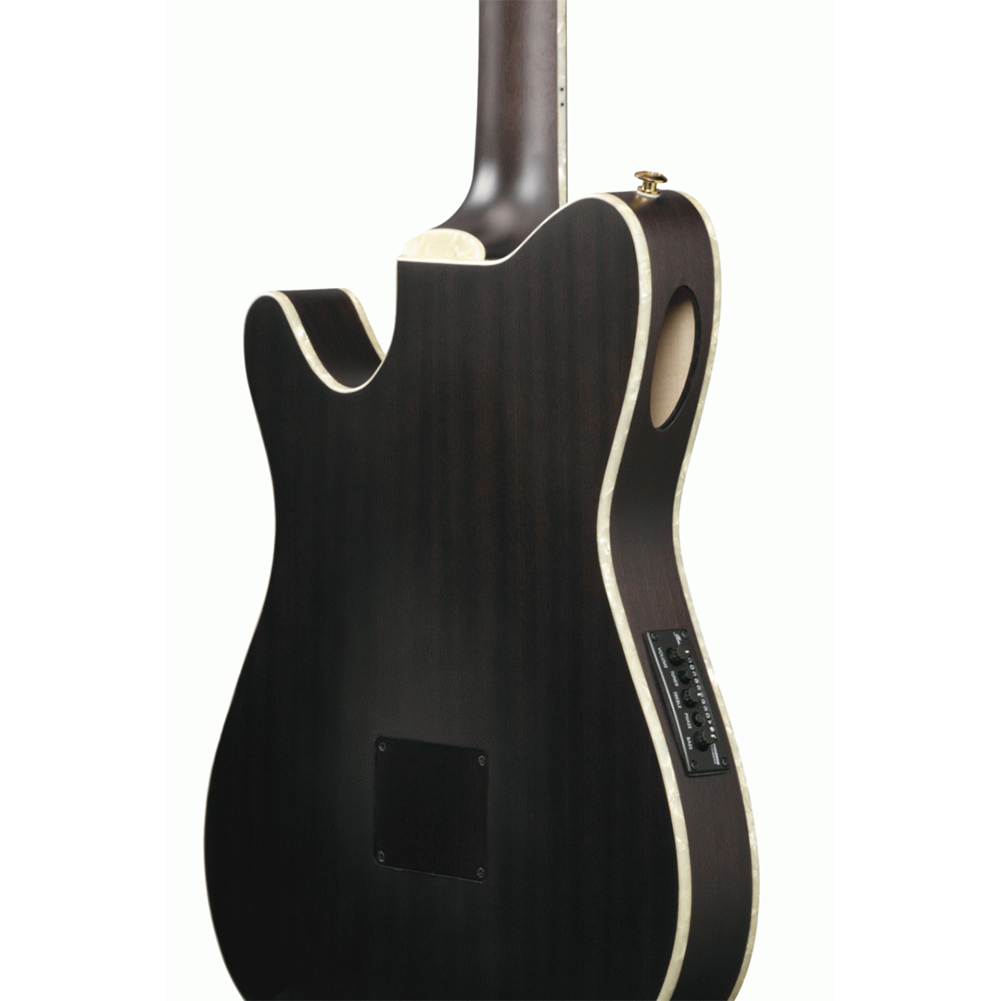 Ibanez TOD10N Tim Henson Signature Acoustic Electric Guitar (Trans Black Flat)