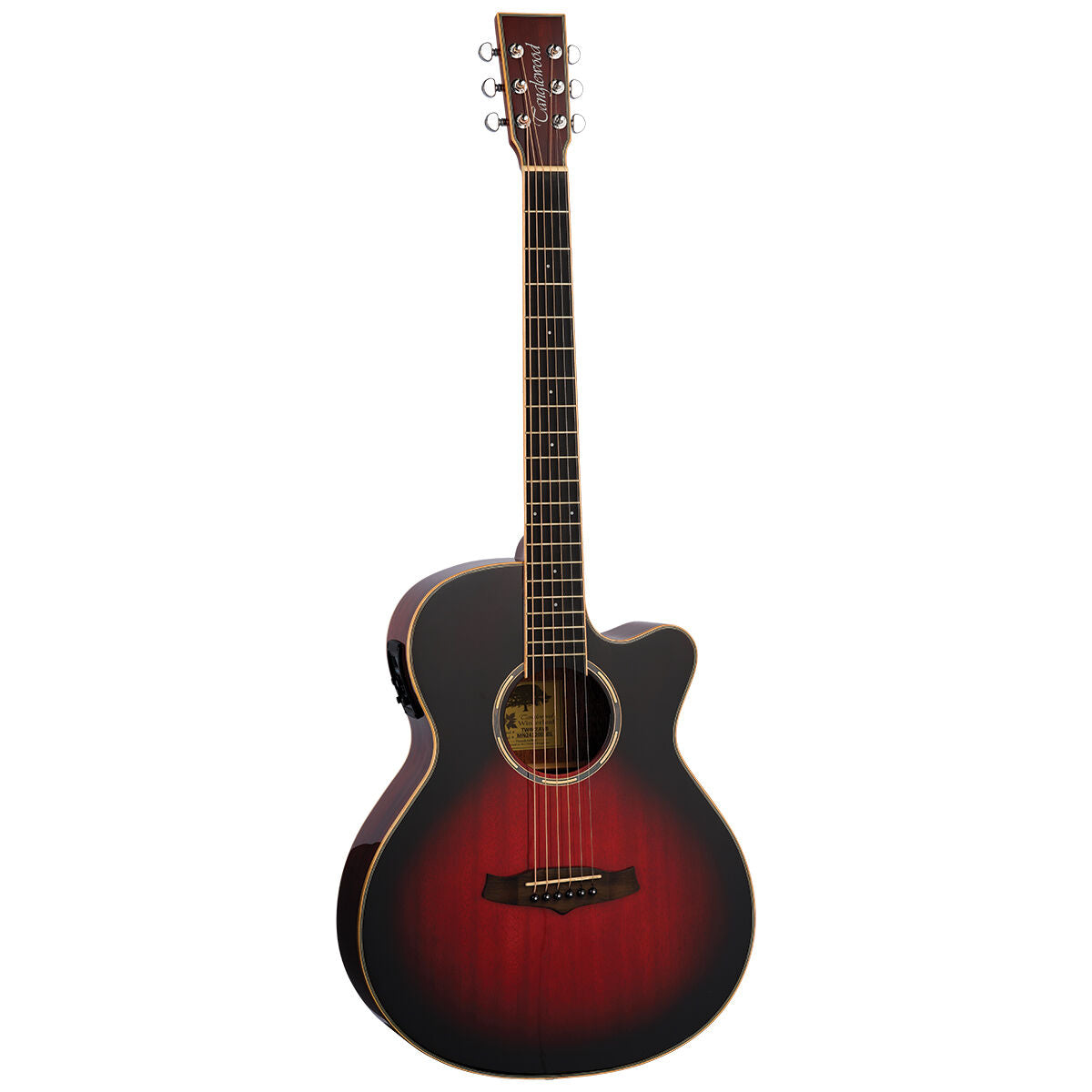 Tanglewood Winterleaf Pro Super Folk Acoustic Electric Guitar (Antique Vintage Burst)