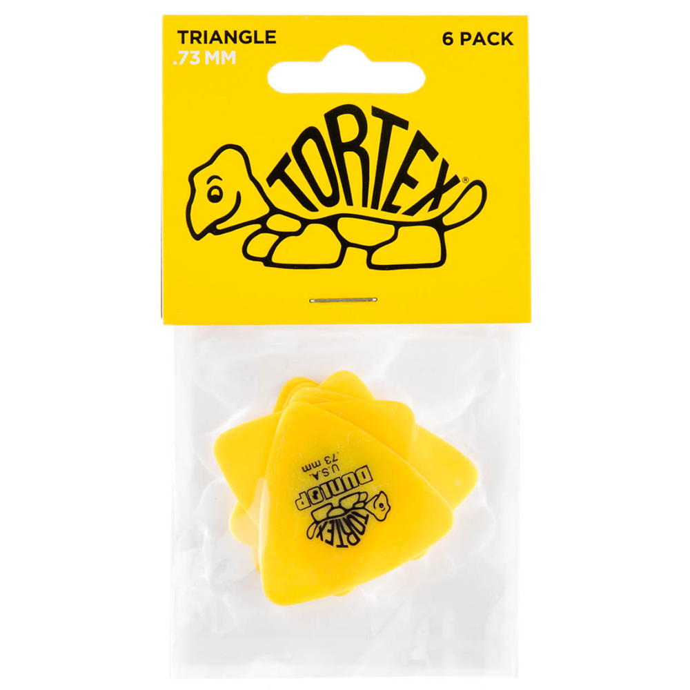 Jim Dunlop .73mm Tortex Triangle Guitar Picks (6-Pack)
