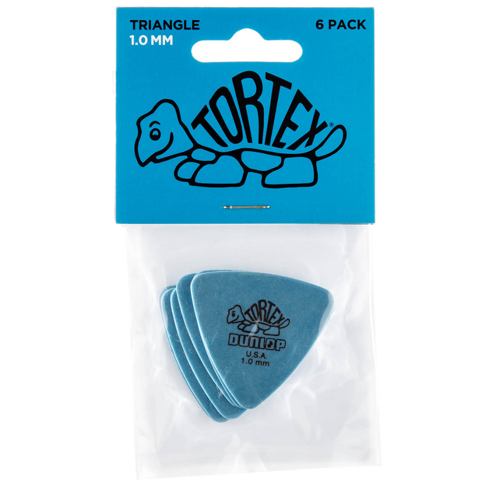 Jim Dunlop 1.0mm Tortex Triangle Guitar Picks (6-Pack)