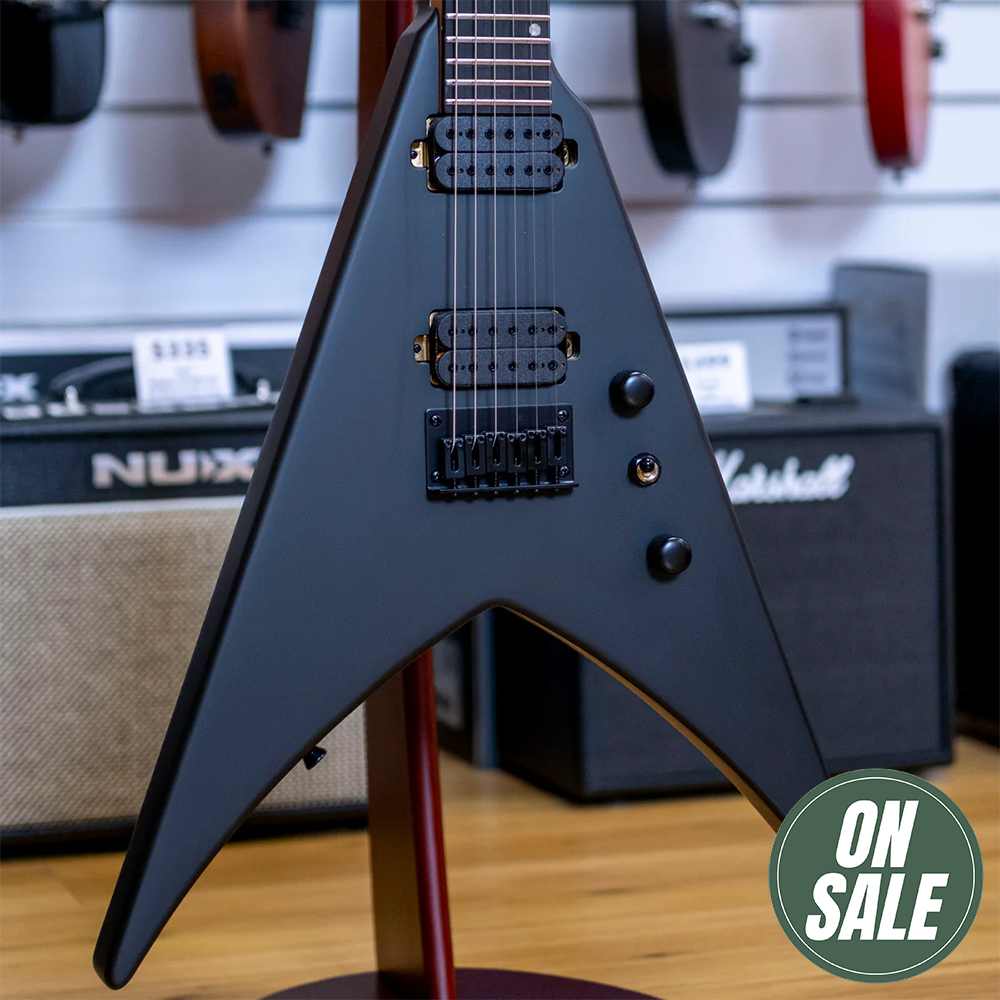 Spira V-400 Electric Guitar (Satin Black)