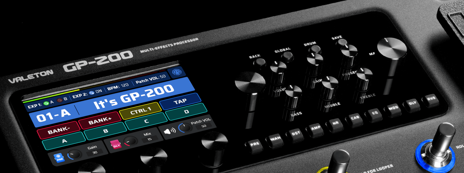 Valeton GP-200 Guitar Multi-FX Processor Pedal