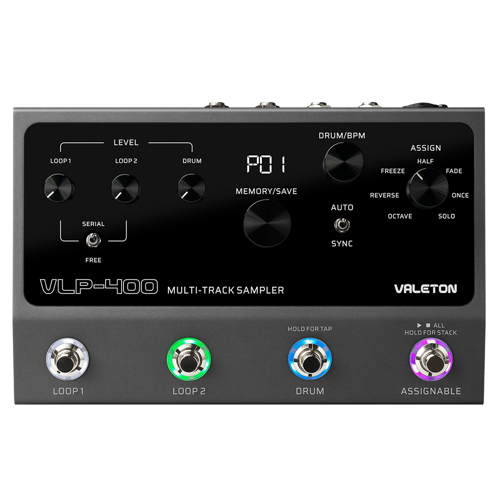 Valeton VLP-400 Dual Channel 4 Button Stereo Looper Loop Pedal