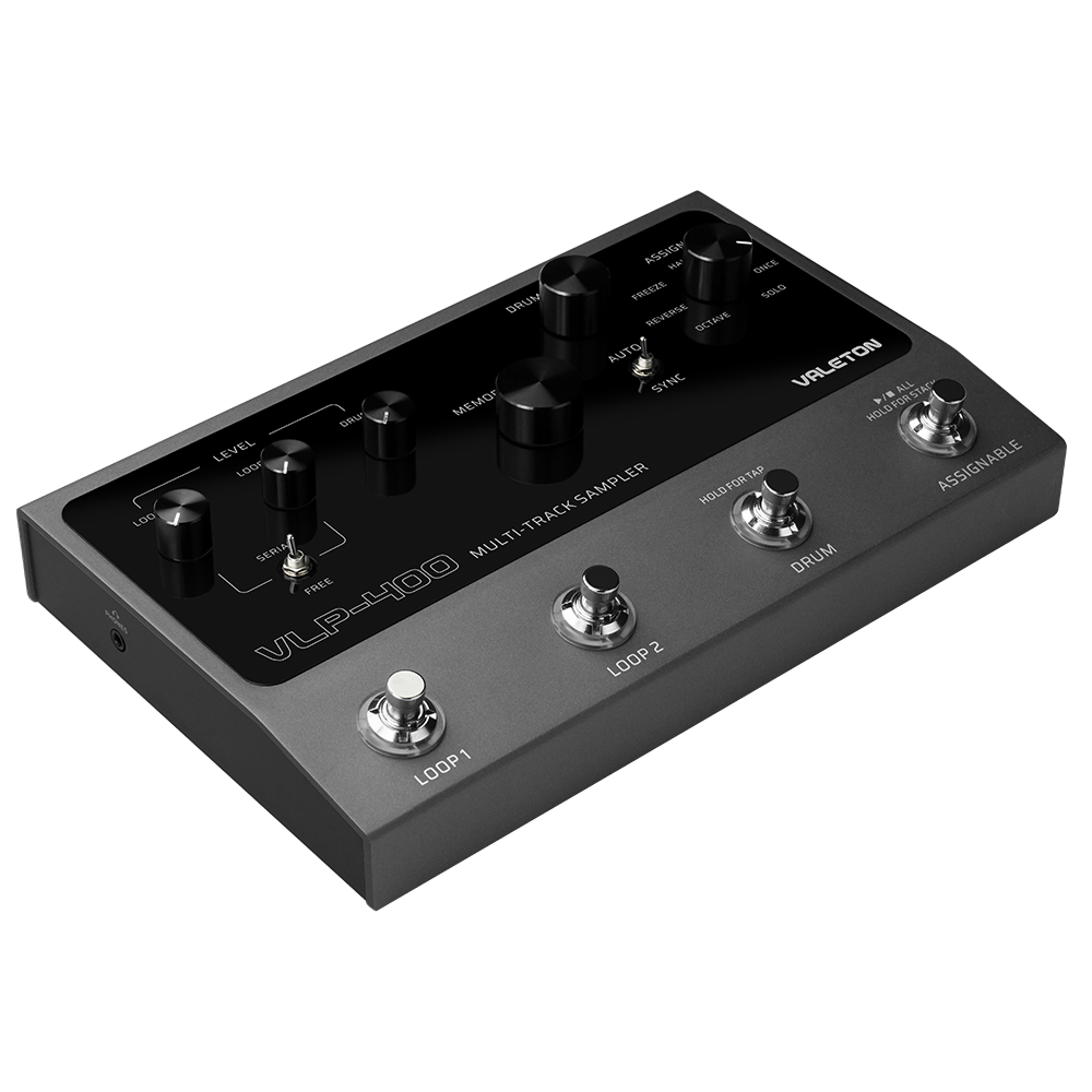 Valeton VLP-400 Dual Channel 4 Button Stereo Looper Loop Pedal