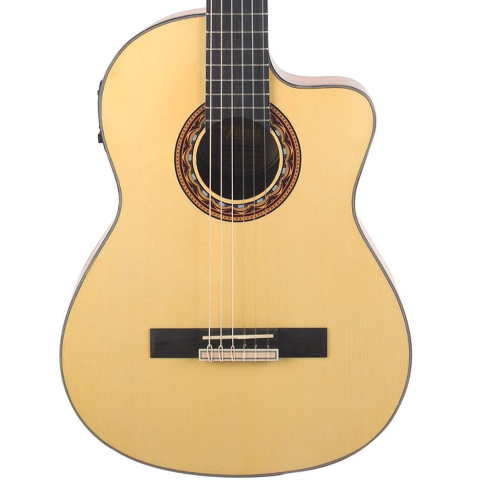 Valencia 300 Series Electric Nylon Classical Guitar (Natural Satin)