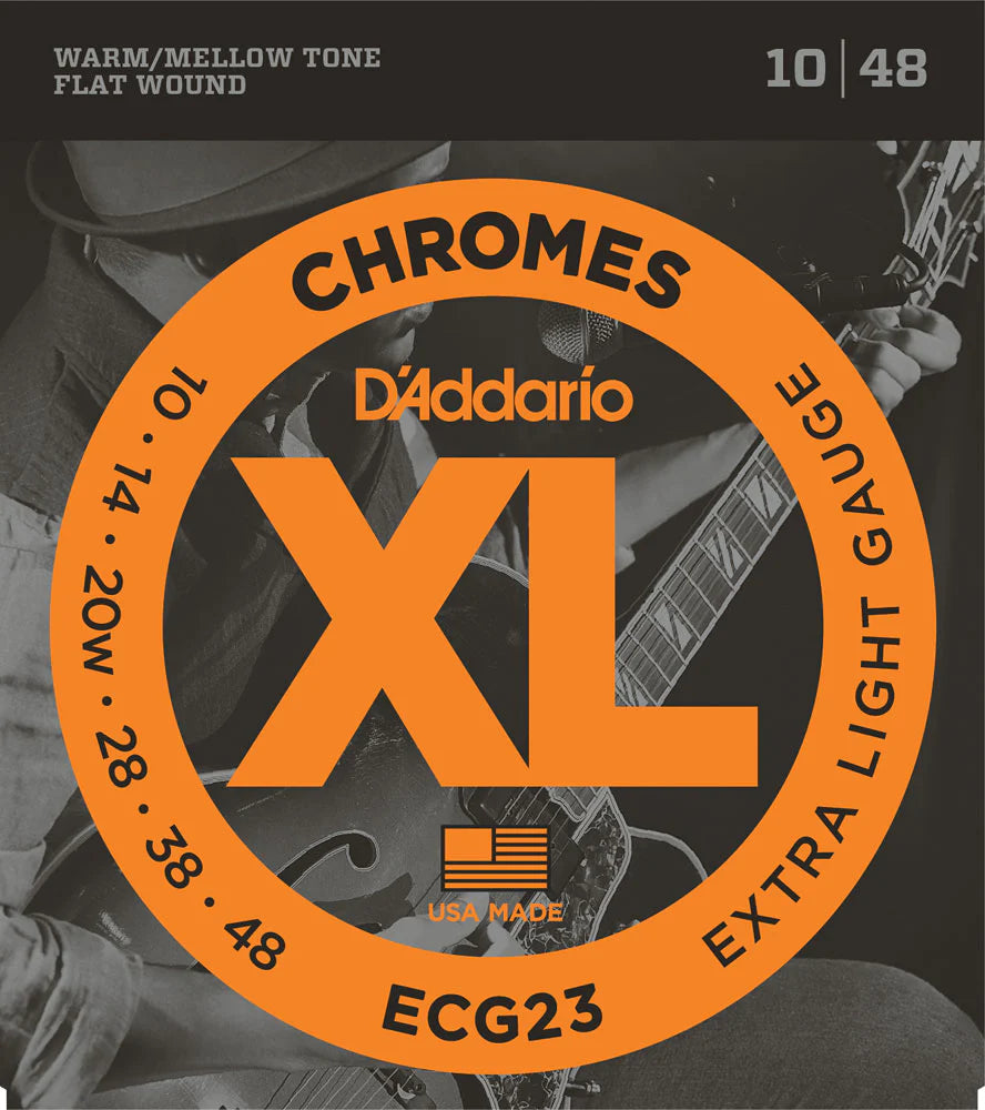 D'Addario ECG23 Chromes XL Electric Guitar Strings (10/48)