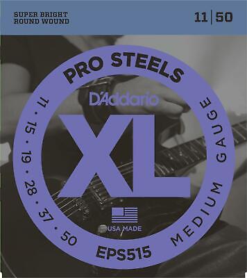 D'Addario EPS515 XL Pro Steels Medium Electric Guitar Strings (11/50)