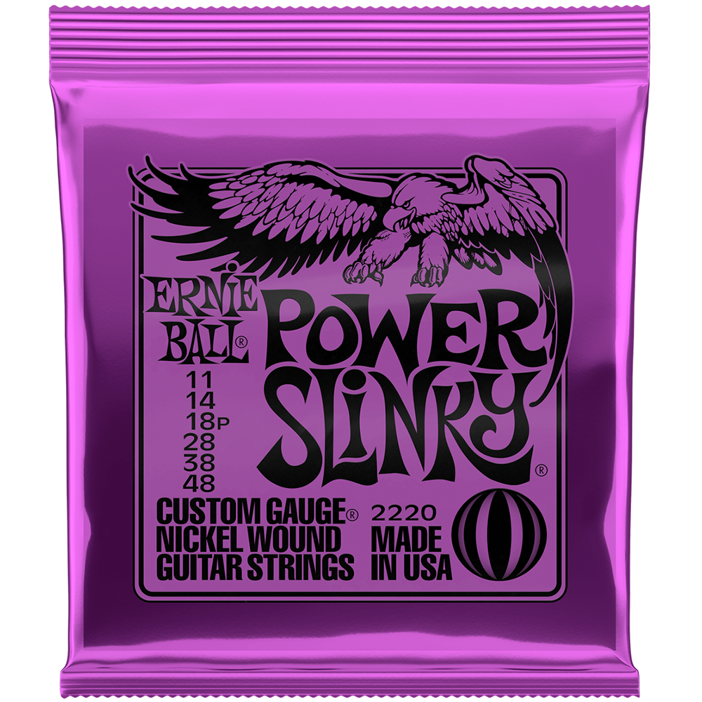 Ernie Ball Power Slinky 6-String Electric Guitar Strings (11/48)