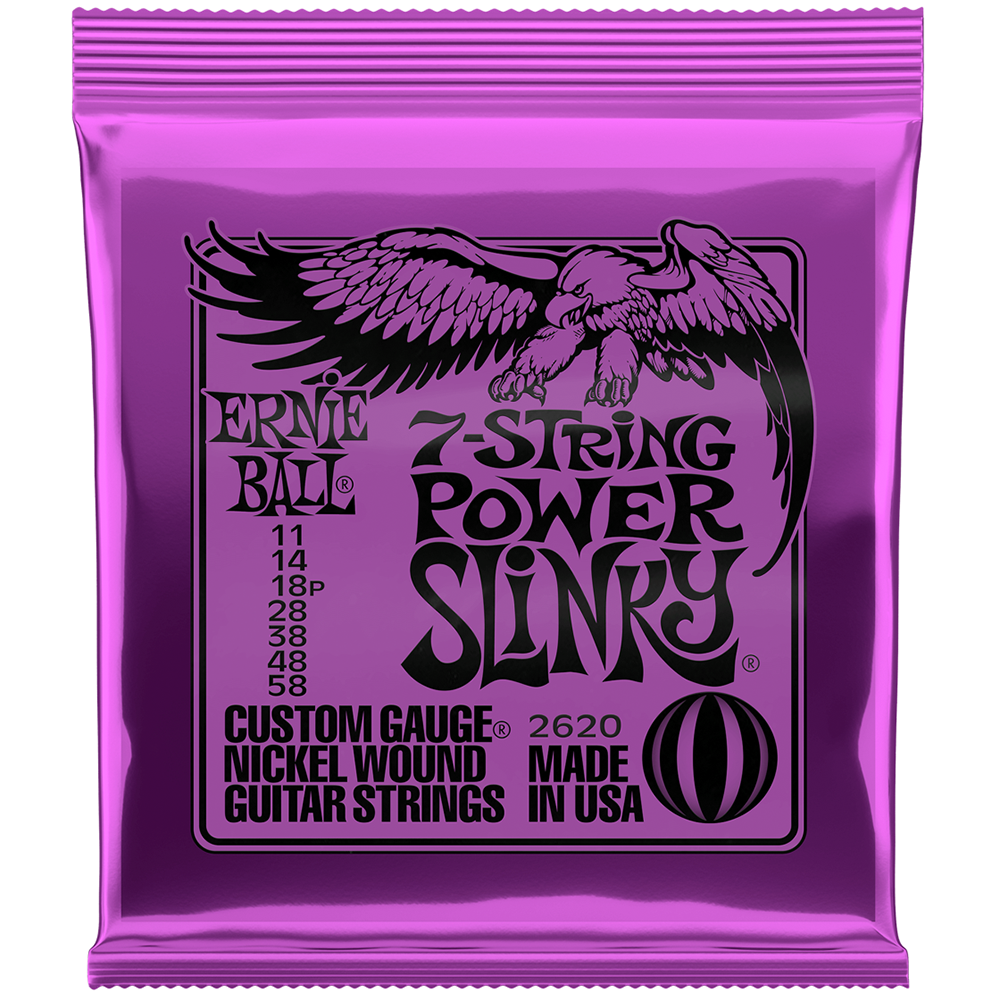 Ernie Ball Power Slinky 7-String Electric Guitar Strings (11/58)
