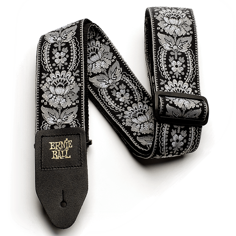 Ernie Ball Jacquard Silver Orleans Guitar Strap