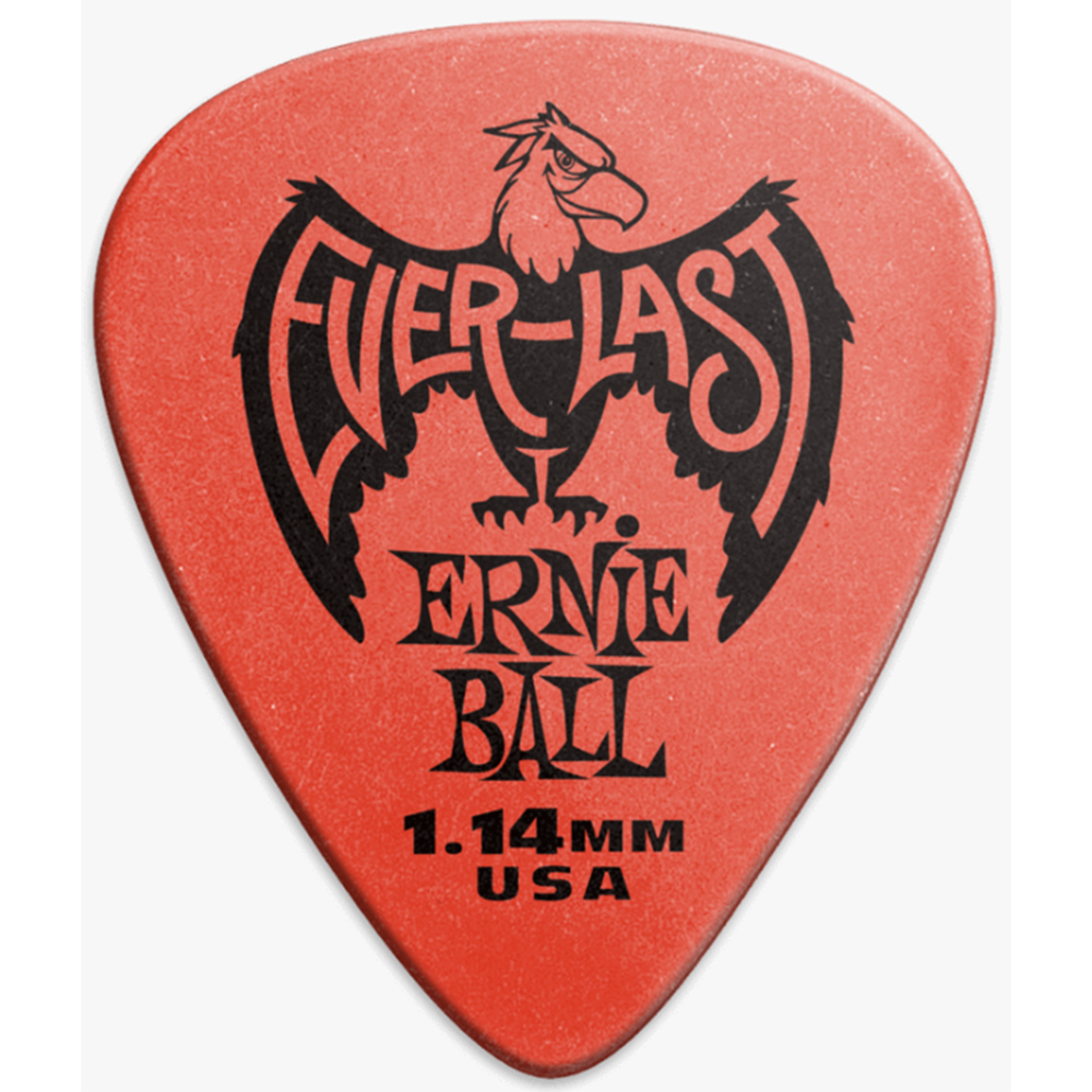 Ernie Ball 1.14mm Everlast Guitar Picks 12-Pack (Red)