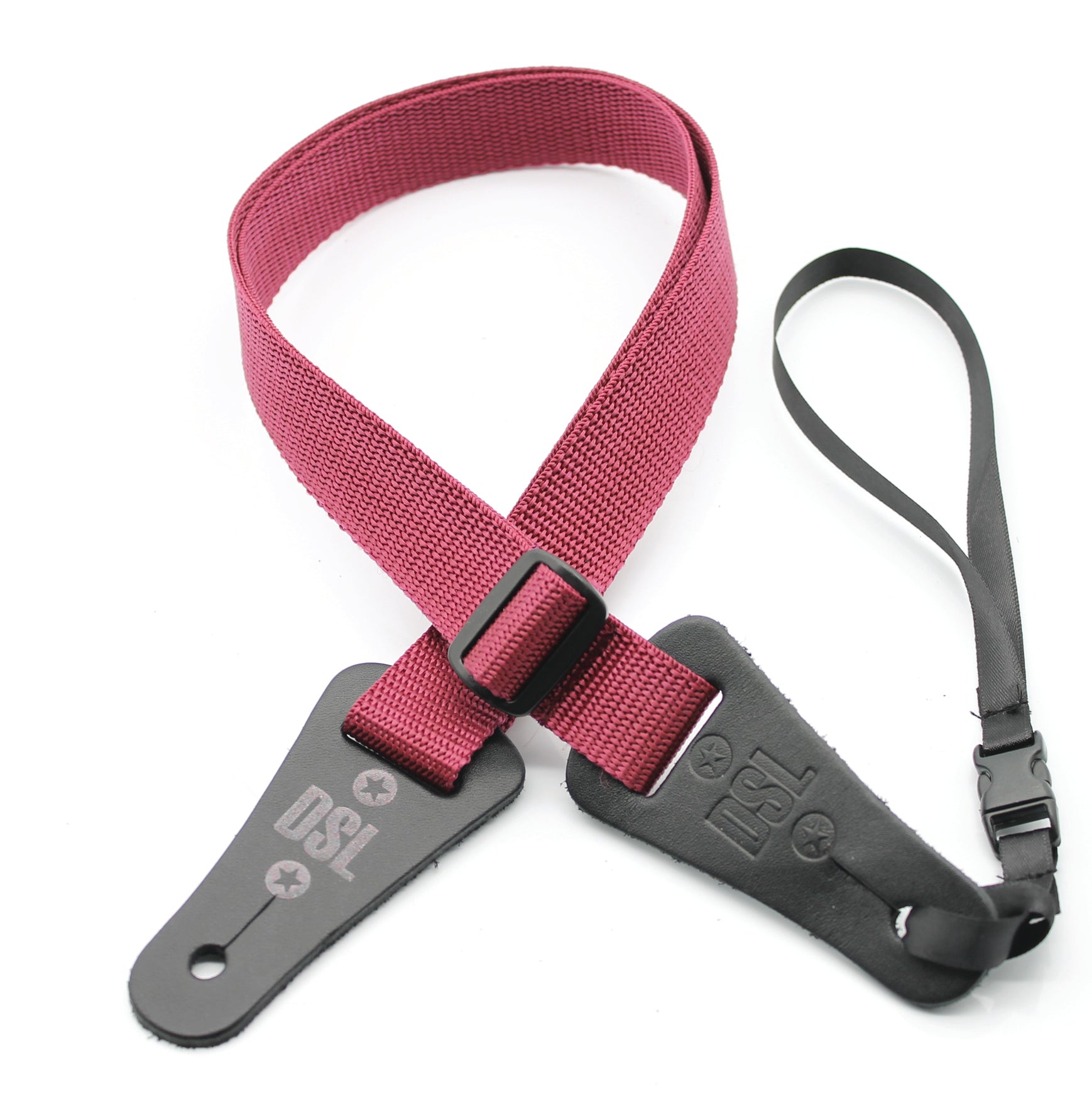 DSL Poly Series Ukulele Strap (Burgundy)