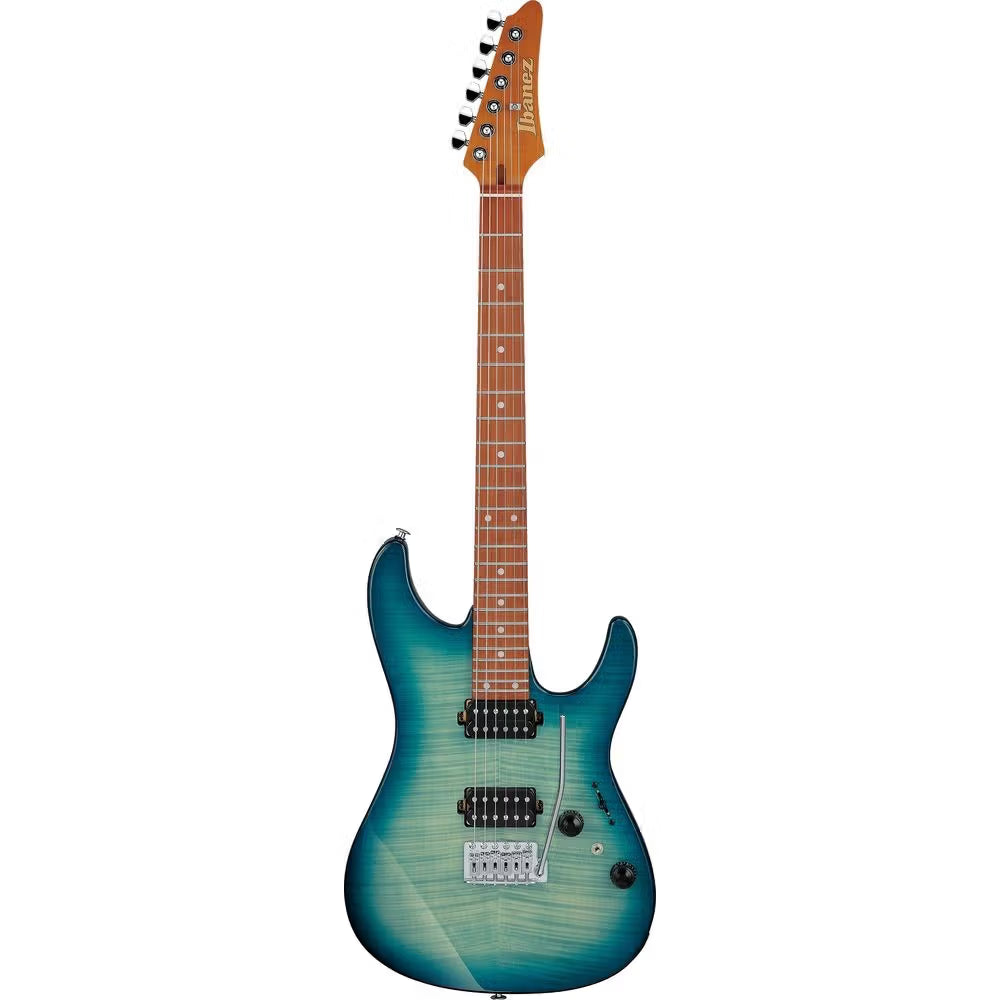 Ibanez AZ24S1F Electric Guitar (Transparent Turquoise Burst)