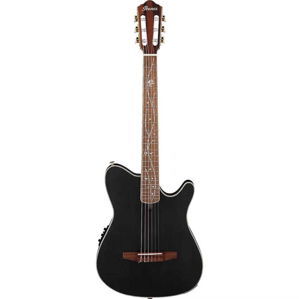 Ibanez TOD10N Tim Henson Signature Acoustic Electric Guitar (Trans Black Flat)