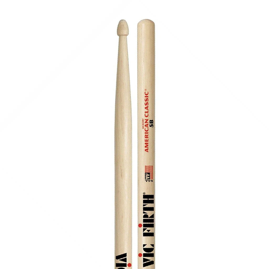 Vic Firth American Classic 5B Drum Sticks (Wood Tip)