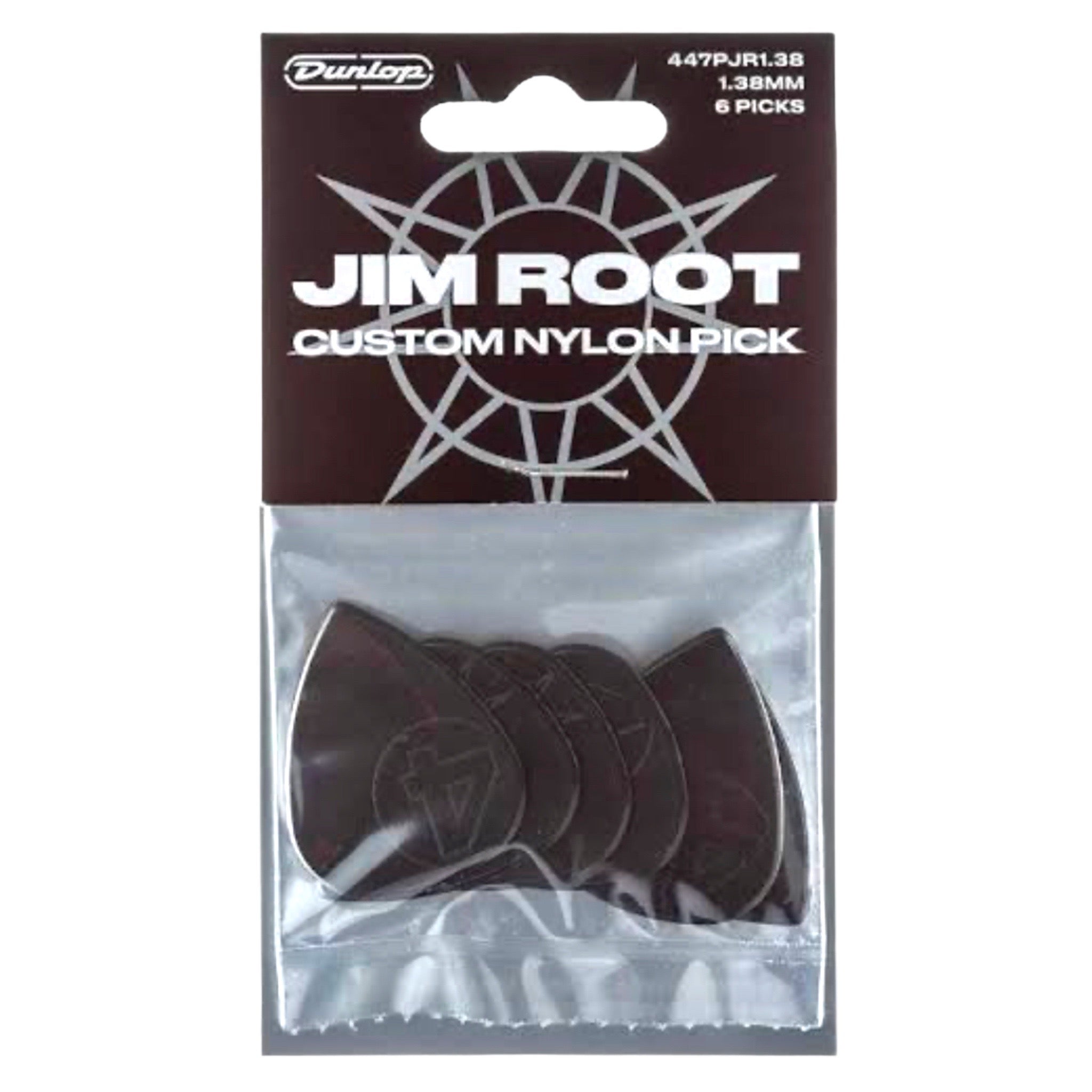 Jim Dunlop 1.38mm Jim Root Nylon Guitar Picks (6-Pack)