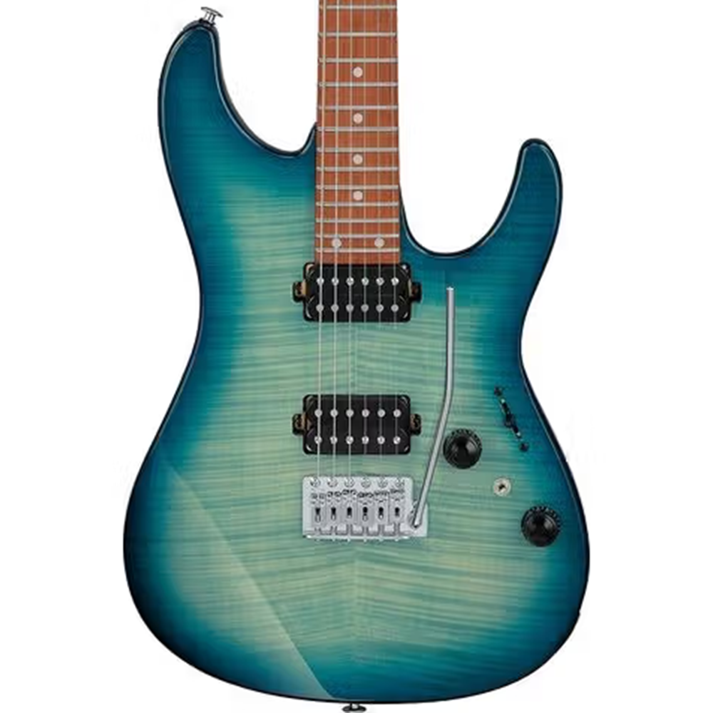 Ibanez AZ24S1F Electric Guitar (Transparent Turquoise Burst)