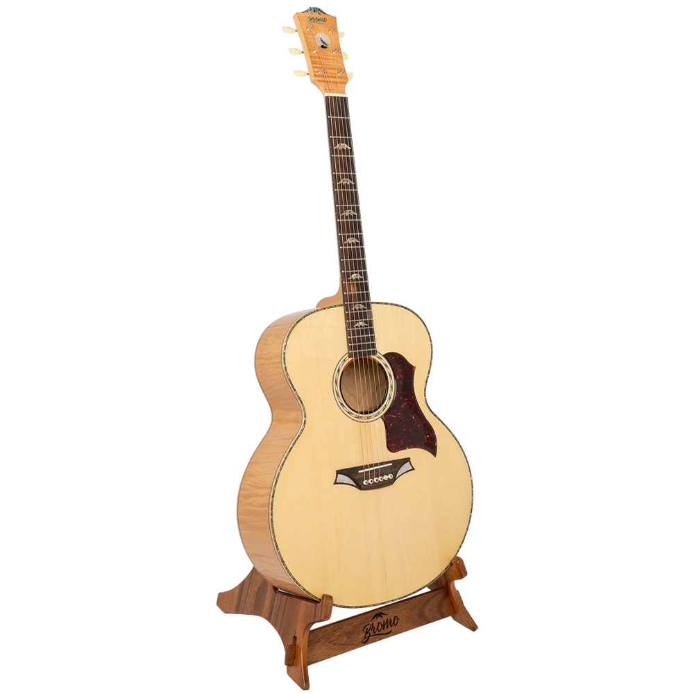Bromo Denali Jumbo Acoustic Electric Guitar with Bag (Solid Spruce/Flame Maple)