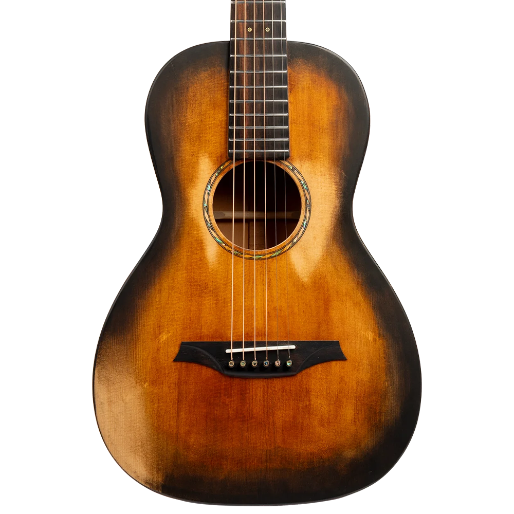Bromo Rocky Mountain Parlour Acoustic Guitar (Historic Sunburst) (Solid Spruce/Solid Mahogany)