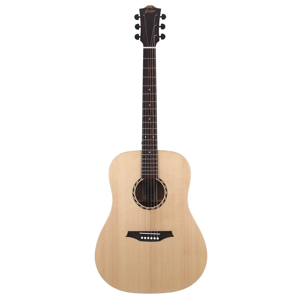 Bromo Tahoma Left Handed Dreadnought Acoustic Guitar (Solid Spruce Top)